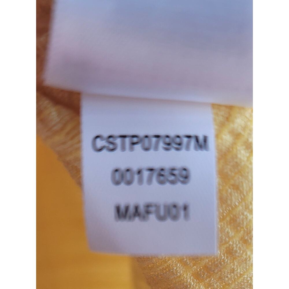 NWT Cable & Gauge Popcorn Yellow Embroidered V-Neck Top Size XL Boho Textured - Picture 15 of 16